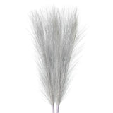 2Pcs Pampas Grass 17.7" Fake Pampas Grass for Wedding Decoration Silver Pampas Grass