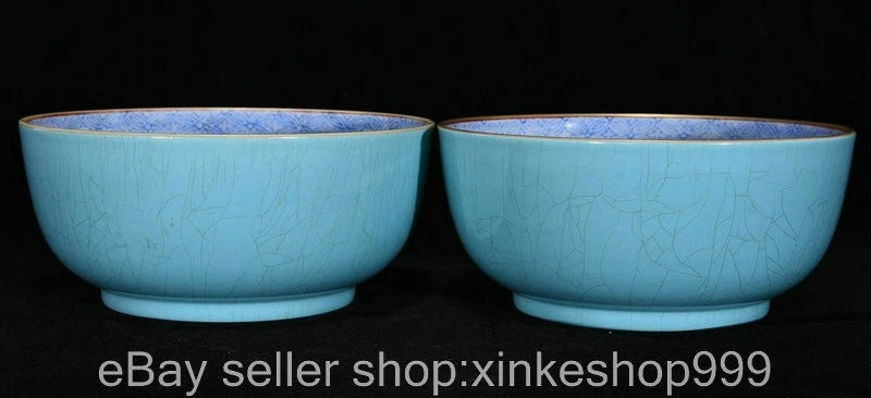 6" Qing Yongzheng Chinese Pastel Porcelain Dynasty Peony Flower Bowl Pair Peony