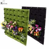 18/36/49 Pockets Hanging Green Grow Bag Planter Vertical Garden Vegetable Flower Garden Plants