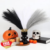 JOLYEAK 30pc Pampas Grass Decor 21" Artificial Black White Gray Vase Filler Pampas Grass