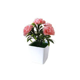 Elegant Fake Flower Display for Home Office Study Tabletop Indoor Decoration Carnation