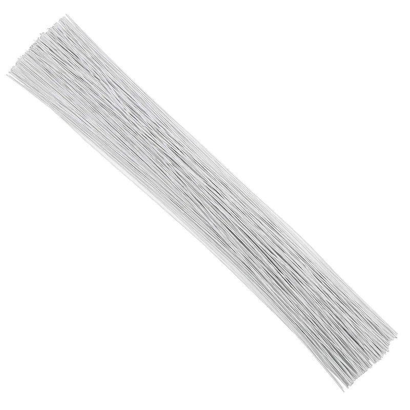 200 Pcs 24 Gauge Floral Wire Stem 16 Inch for Flower Arrangement Crafts Bouquet