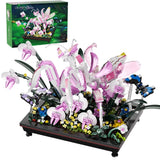 Orchid Praying Mantis 12 inches (W) x 14 (L) x 8 (H), Pink Orchids
