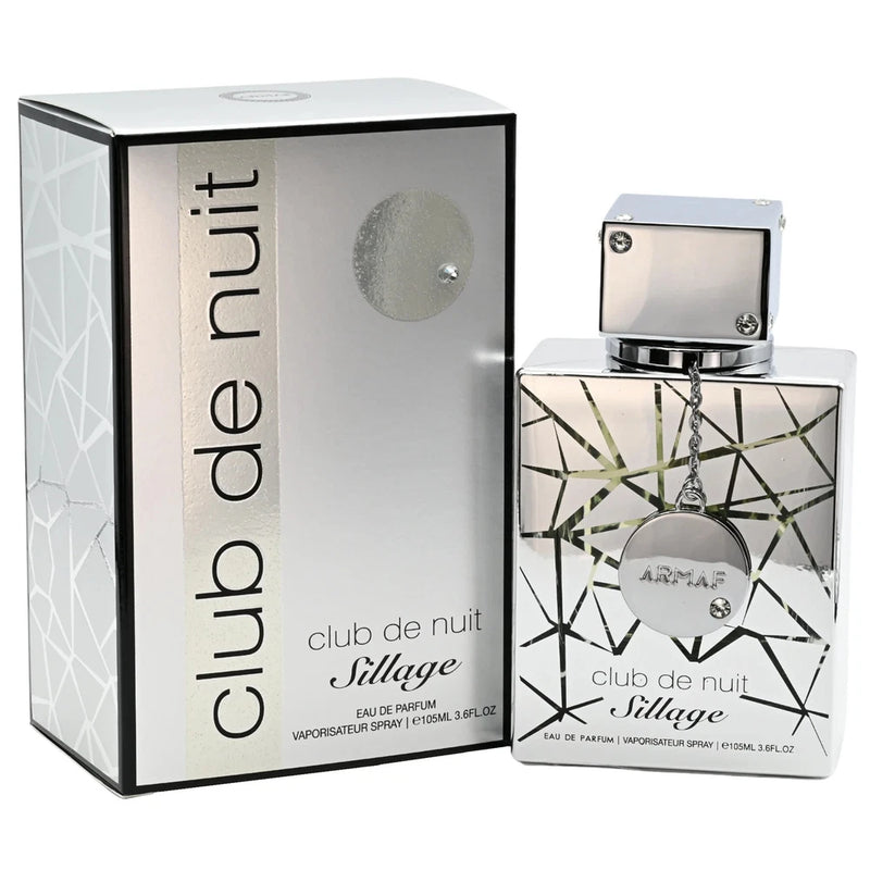 Men's EDP cologne bottle, geometric silver pattern, chrome cap, with gift box