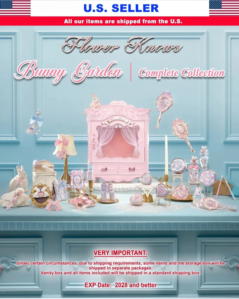 Pink ornamental dollhouse vanity set with small accessories and figurines