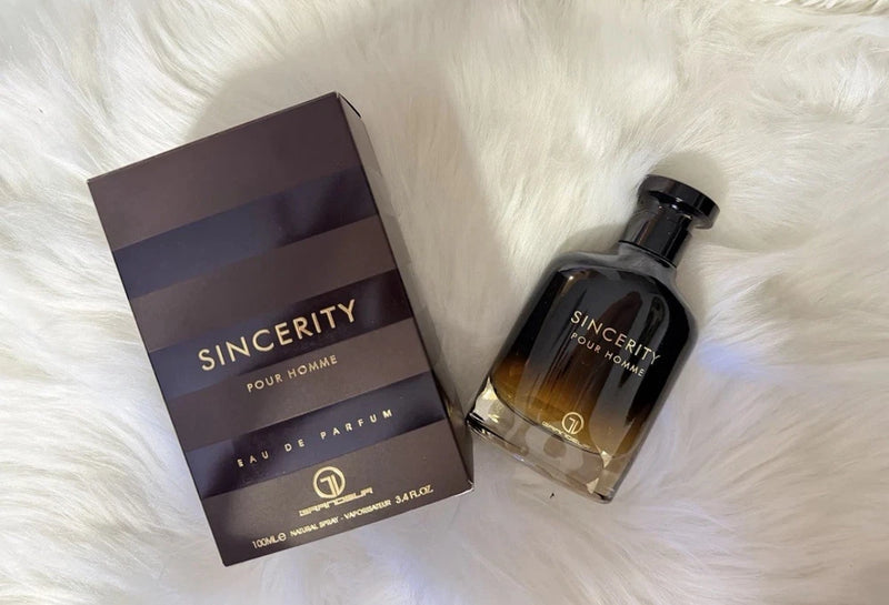 Grandeur Sincerity Pour Homme Eau de Parfum Spray 3.4 fl oz 100ml Regular Size EDP