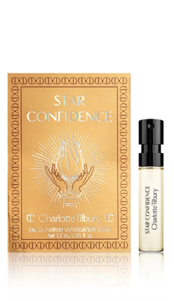 Charlotte Tilbury STAR CONFIDENCE Eau De Parfum perfume 1.5ml Sample Vial NEW EDP