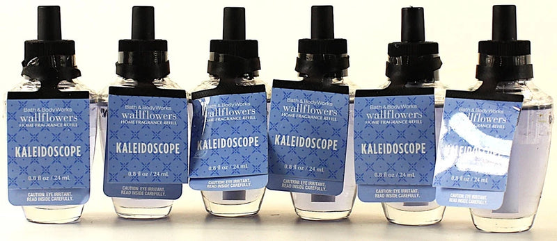 QTY 6 - Bath & Body Works KALEIDOSCOPE Wallflowers Home Fragrance Oil Refills Bouquet