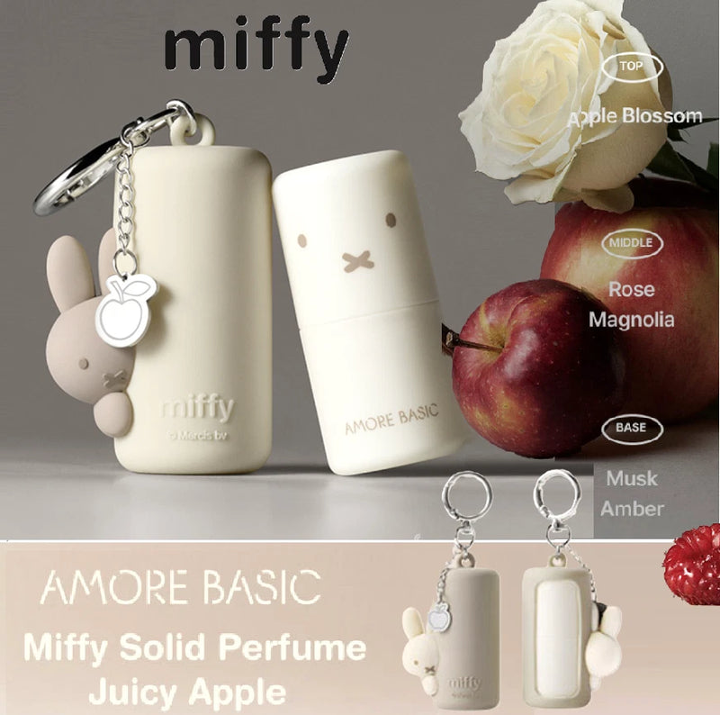 MIFFY SOLID PERFUME Juicy Apple (Rose) by Amorepacific  5 gr + Silicone Case Roses