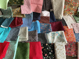Small Prints Cotton Fabric Floral Vintage New Slow Stitch Quilt Crafts - 4 oz. Flowering Plants