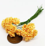 Dolls House Orange Paper Carnation Flowers Bunch of 20 Garden 1:12 Scale tumdee Carnation