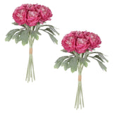 2 Pack Hot Pink Artificial Peony Bouquets 12.99Ó Real Look Ranunculus Flowers... Peony