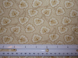 1YD (see details) FLANNEL Marcus Cream Gold Leafy Vines Quilting Cotton Fabric Flowering Plants