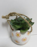 NEW - Artificial Mini Faux Succulent Plant - SUN FLOWERS Hanging Ornament /Desk Sunflower