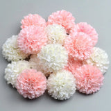 50pcs 5cm Pompom Shape Artificial Hydrangea Flower Head Home Wedding Decoration Hydrangea