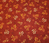 Mozambique BTY Studio 8 Quilting Treasures Floral on Rusty Red Flowering Plants