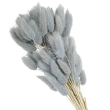 15.7in Bunny Tails Dried Flowers 70pcs Pampas Grass Decor, Gray Blue Dried Flower