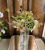 Professional Bridal Bridesmaids Bouquet Silk Botanical Succulent Fern Shoots Hydrangea