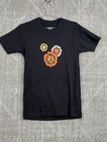 Stance Flower T Shirt WomenÕs Sz Small Shor Sleeve Sunflower Black Sunflower