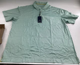 M Maelreg MenÕs Short Sleeve Performance Polo Green Plant Size 4XL Green Plant