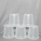 5 Pack - 6 in Clear Round Plastic Orchid Pot  by Sophie's Orchids Orchids