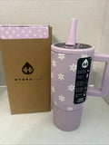 Hydrojug Jane Collection Purple Daisy Flower Traveler 20oz READY TO SHIP Daisies