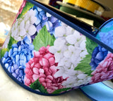 Hydrangeas 4" by 2 yd Designer Wired Ribbon Double-side Pink Blue Cream Spring Hydrangea
