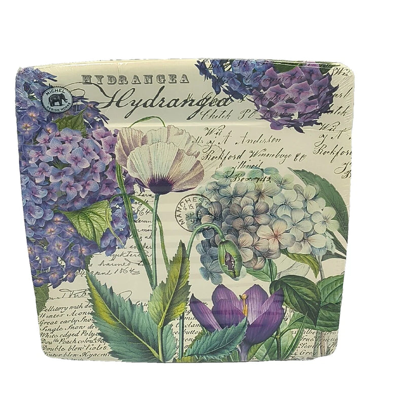Michel Design 2 Packs of Set of 8 Hydrangea Paper Dinner Plates 10.5"x10.5" Hydrangea