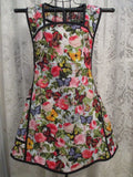 HANDMADE BIB APRON   ROSES AND BUTTERFLIES Roses