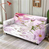 Number Peony Flower Stretch Sofa Cover Lounge Couch Slipcover Recliner Protector Peony