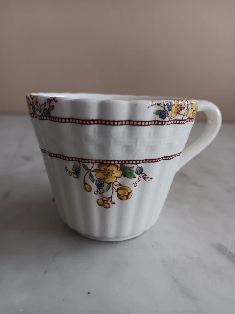 Copeland Spode Buttercup Demitasse Cup W/Yellow Flowers Ranunculus