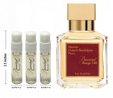 3-PACK - MFK BACCARAT ROUGE 540 Eau De Parfum Sample Spray 2ml/0.06oz -FREE SHIP EDP