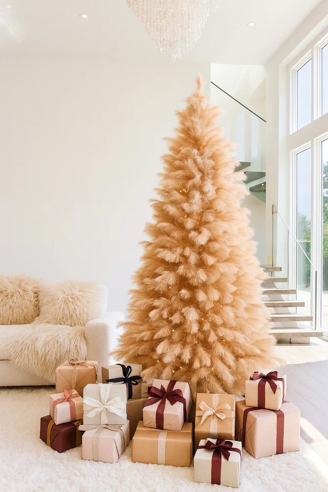 7ft Luxury Everlasting Handmade Pampas grass Christmas tree Pampas Grass