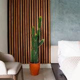 5Õ Artificial Cactus in Terracotta Planter Home Decor. Retail $224 Green Plant