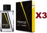3 PCS PATRICHES BLACK CLASSIC AFTER SHAVE 75ML EDT