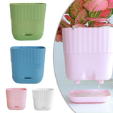 Aesthetic and Practical 5PCS Square Plant Pot Set Perfect for Home Gardening Garden Plants