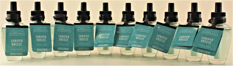 QTY 10 - Bath & Body Works JUNIPER BREEZE Wallflowers Home Fragrance Oil Refills Bouquet