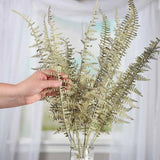 27" Light Green Artificial Decorative Fern Floral Bush Green Plant