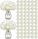 104 PCS Ivory Silk Hydrangea Flowers for Wedding & Home Decor Hydrangea