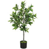 Faux Laurel Tree Potted Artificial Plant 345 Leaves Indoor DŽcor Green Plant
