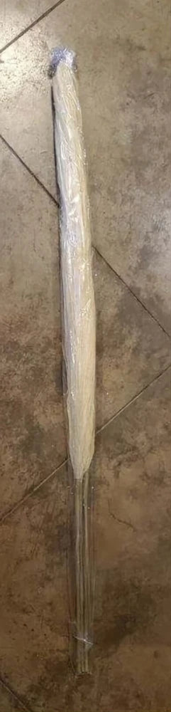 43" Tall Fluffy Pampas Grass Large, Bundle of 3 Artificial Soft Stems - Cream Pampas Grass