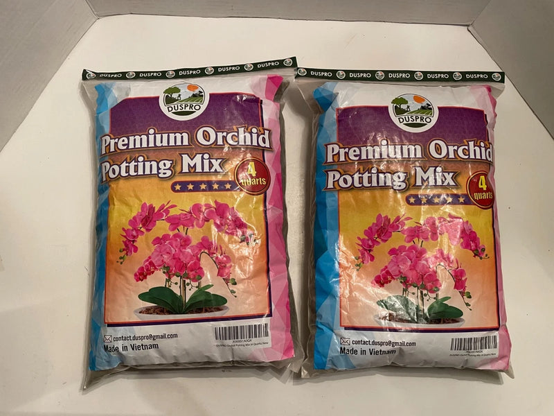 Upgraded DUSPRO Premium Orchid Potting Mix Repotting with Forest Moss 8 Quarts Orchids