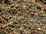 No.40 Concoction - Red Raspberry Roses Red Clover Marshmallow Mullein - 1 ounce Dried Flower