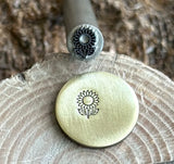 Sunflower Blossom Flower Metal Stamp Marking Steel Die Impact Punch Stamp Tool Sunflower