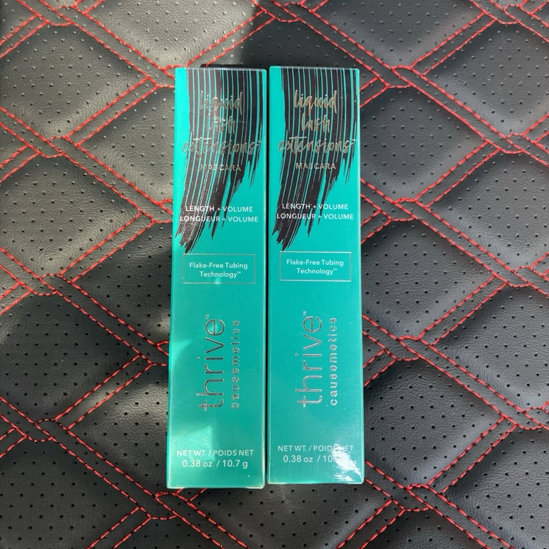 2 W Thrive Liquid Lash Extensions Mascara Rich Black Lengthening Volumizing Bouquet