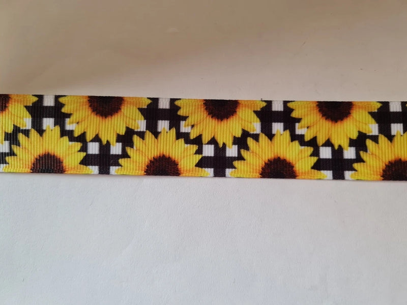 2 meters of sunflower grosgrain ribbon 1" wide Sunflower
