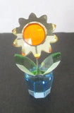 Retired Swarovski Crystal "Happy Flowers" Figurine Sunflower Dream No Reserve Sunflower