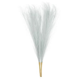 2pcs Faux Pampas Grass 17 Inch 10 Stem Artificial Grass for Decor, Light Grey Pampas Grass