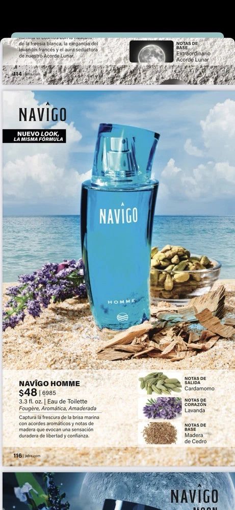 Navigo Homme By Jafra Eau De Toilette Spray For Men 3.3 Fl.oz  Sealed Box EDT