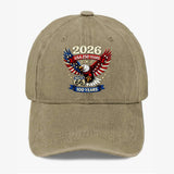 2026 USA 250 Years Patriotic Eagle Route 66 Anniversary Baseball Hat Unisex Roses